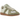 Adidas BW Army Kith Tent Green baskets en vue laterale avec une tige en daim vert olive, des details en cuir blanc et une semelle en gomme