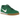 Nike Gato Pine Green baskets de profil avec une tige en suède vert, un swoosh blanc et une semelle gomme