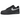 Nike Air Force 1 Low Black Grey baskets en vue laterale avec empeigne noire, details gris, lacets et semelle classique