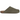 Adidas Adimule Slides Olive Strata Gum baskets en vue latérale avec une tige en suède vert olive et une semelle en gomme