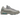 Nike Air Max 95 Retro Logo Grey Aqua baskets en profil latéral avec une tige grise, des détails bleus et des unités Air visibles.