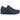 New Balance 574 Ghost Stone Island Slate Blue baskets de profil avec suède bleu et semelle blanche