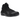 Nike Air Flightposite Black baskets de profil avec une tige moulée noire, une fermeture éclair et des lacets sombres