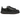Maison Mihara Yasuhiro Blakey OG Sole Leather Low Black baskets de profil avec une tige en cuir noir et une semelle intermédiaire fondue