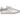 Adidas Taekwondo Silver Metallic baskets de profil avec une tige metallique brillante, des lacets et une semelle plate