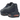 Nike Air Max 95 Logo Navy Orange baskets de profil avec une tige bleu marine, des details oranges et des unites Air visibles