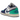 Jordan 1 Low Rare Air baskets en vue laterale avec une tige en cuir blanc, des superpositions noires et un swoosh rouge.