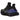 adidas Ultra 4D Black Purple baskets en vue laterale avec une tige noire en Primeknit, des details violets et une semelle imprimee