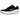 Nike Vomero Plus Black White baskets vue de profil avec une empeigne noire, une semelle intercalaire blanche et un logo