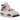 Air Jordan 4 Retro Comic baskets vue de profil avec tige blanche, details noirs et lacets classiques