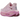 Nike Vomero Premium Pink Foam Light Magenta baskets en vue laterale avec une tige rose et une semelle blanche