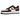Nike Air Force 1 Low '07 Next Nature Black White University Red baskets de profil avec une tige en cuir noir et swoosh blanc