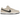 Nike SB Dunk Low Albino & Preto baskets vue de profil avec une empeigne en toile blanche et noire et des lacets.