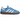 Adidas Handball Spezial Light Blue Cloud White baskets en vue laterale avec tige en daim bleu clair, bandes blanches et semelle en gomme