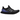 adidas Ultra 4D Black Purple baskets de profil avec une empeigne noire, des accents violets et une semelle imprimée