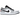 Air Jordan 1 Low Smoke Grey baskets en vue latérale avec empiècements en daim gris, Swoosh noir et lacets blancs sur une semelle en gomme