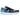 Air Jordan 1 Low Black University Blue baskets vue latérale en cuir noir et bleu ciel avec détails blancs et semelle blanche