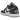 Jordan 1 Low Grey White baskets vue latérale avec panneaux en cuir gris et blanc, laçage classique et semelle blanche