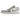 Air Jordan 1 Low Sail College Grey Rattan baskets vue latérale en cuir beige avec Swoosh gris, lacets et semelle extérieure blanche