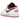 Air Jordan 1 Low White Gym Red baskets en vue latérale inclinée avec tige en cuir blanc, détails rouges et lacets