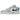 Air Jordan 1 Low Ice Blue Black baskets vue latérale avec empiècements bleu glacier, base en cuir noir, semelle intermédiaire blanche