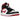 Air Jordan 1 Mid Gym Red Black White baskets profil latérale montrant le design emblématique rouge et noir avec semelle intermédiaire blanche