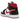 Air Jordan 1 Mid Gym Red Black White baskets vue latérale avec combinaison de couleurs rouge et noir emblématique, détails blancs et semelle