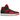 Air Jordan 1 Mid Reverse Bred (2021) baskets en vue latérale avec empeigne rouge audacieuse, détails noirs, semelle intermédiaire blanche et Swoosh noir