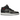 Air Jordan 1 Mid Shadow Red (GS) baskets vue latérale avec panneaux gris et noirs, logo Swoosh emblématique et semelle blanche
