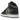 Air Jordan 1 Mid Shadow Red (GS) baskets vue sous angle avec empeigne en cuir gris et noir, logo rouge sur la languette et semelle blanche