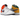 Air Jordan 1 Mid Alternate Multi-Color baskets en vue latérale avec des panneaux en cuir multicolores, une semelle intermédiaire blanche et le logo Swoosh classique