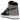 Air Jordan 1 Retro High Shadow (2018) baskets vue latérale avec panneaux gris sur le talon et la pointe, tige en cuir noir et semelle blanche