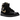 Jordan 1 Retro High Black Metallic Gold baskets de profil avec une tige en cuir noir, des détails dorés et des lacets