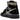 Jordan 1 Retro High Black Metallic Gold baskets en vue laterale avec une tige en cuir noir, des details dores et des lacets