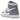 Air Jordan 1 Retro High OG Stealth baskets vue latérale avec design en cuir gris et blanc, laçage classique et coupe haute montant.