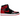 Air Jordan 1 Retro High OG Patent Bred baskets en vue latérale avec une tige en cuir verni noir et rouge brillant, semelle blanche et noire
