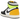 Air Jordan 1 Retro High White Black Volt University Gold baskets vue latérale avec empeigne en cuir noir, virgule jaune néon et semelle blanche.