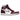 Air Jordan 1 Retro High OG Bordeaux baskets en vue latérale avec des détails en cuir bordeaux, des panneaux latéraux blancs et le Swoosh.