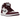Air Jordan 1 Retro High OG Bordeaux baskets en vue latérale avec une tige en cuir bordeaux, des lacets blancs et un logo Swoosh noir classique