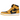 Air Jordan 1 Retro High Pollen baskets en vue laterale avec tige en cuir noir et jaune, lacets et semelle classique