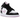 Air Jordan 1 Mid White Black Light Arctic Pink baskets vue latérale avec détails en cuir rose, swoosh noir et semelle blanche