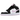 Air Jordan 1 Mid White Black Light Arctic Pink baskets vue inclinée avec empeigne en cuir blanc, détails noirs et semelle intermédiaire rose