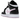 Air Jordan 1 Mid White Black Light Arctic Pink baskets en vue latérale avec empiècements blancs, swoosh noir et détails rose clair au talon.