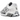 Adidas Megaride S2 Hellstar White Black baskets vue sous angle avec tige en mesh blanc, details noirs et semelle futuriste