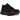Nike Vomero Plus Black Bright Crimson baskets en vue laterale avec une tige noire et des details rouges