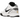 Nike Kobe 4 Protro Mambacita Gigi baskets vue de profil avec une empeigne noire et blanche, des motifs et des details dores