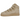 Nike Air Force 1 High '07 SP Billie Eilish Mushroom baskets en vue sous angle avec empeigne en nubuck marron et bride