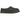 UGG Tasman Slipper Dark Grey baskets vue en angle avec tige en daim gris et le détail emblématique de la tresse brodée autour du col