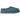 UGG Tasman Slipper Pacific Blue baskets en vue latérale, mettant en valeur l'empeigne en daim bleu emblématique et le détail tressé brodé sur le col.