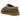 UGG Tasman Slipper Burnt Olive baskets vue de côté avec dessus en daim olive, détail tressé Tasman et doublure chaude